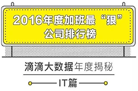 2016年互联网公司加班排行榜